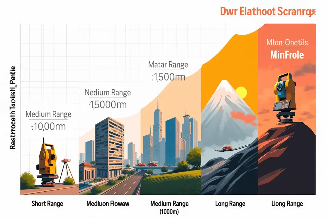 Các Loại Máy Toàn Đạc Điện Tử Dựa trên Phạm vi